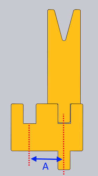 Double V holder