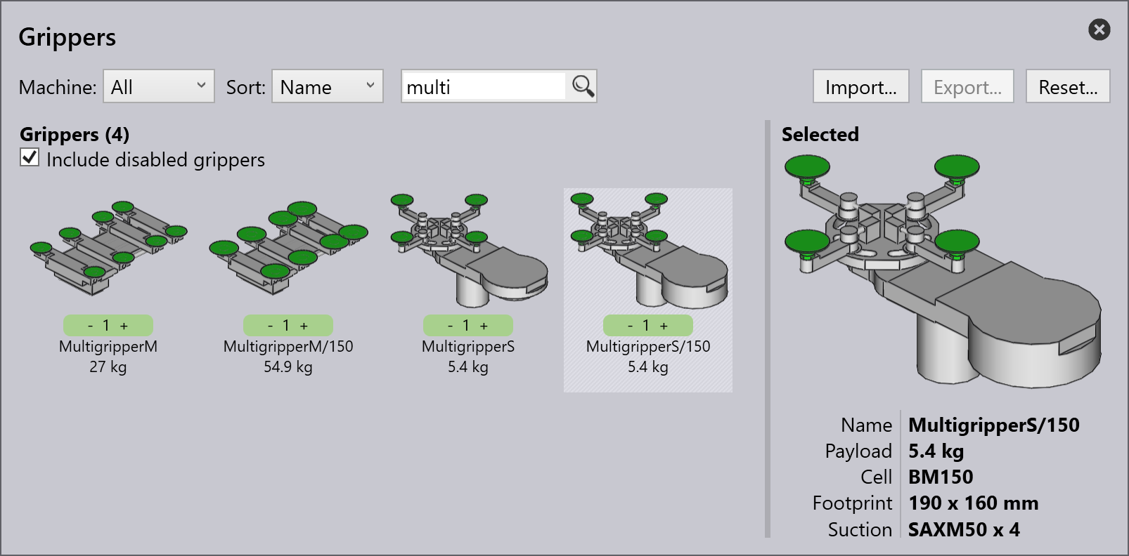 Multi-circuit gripper