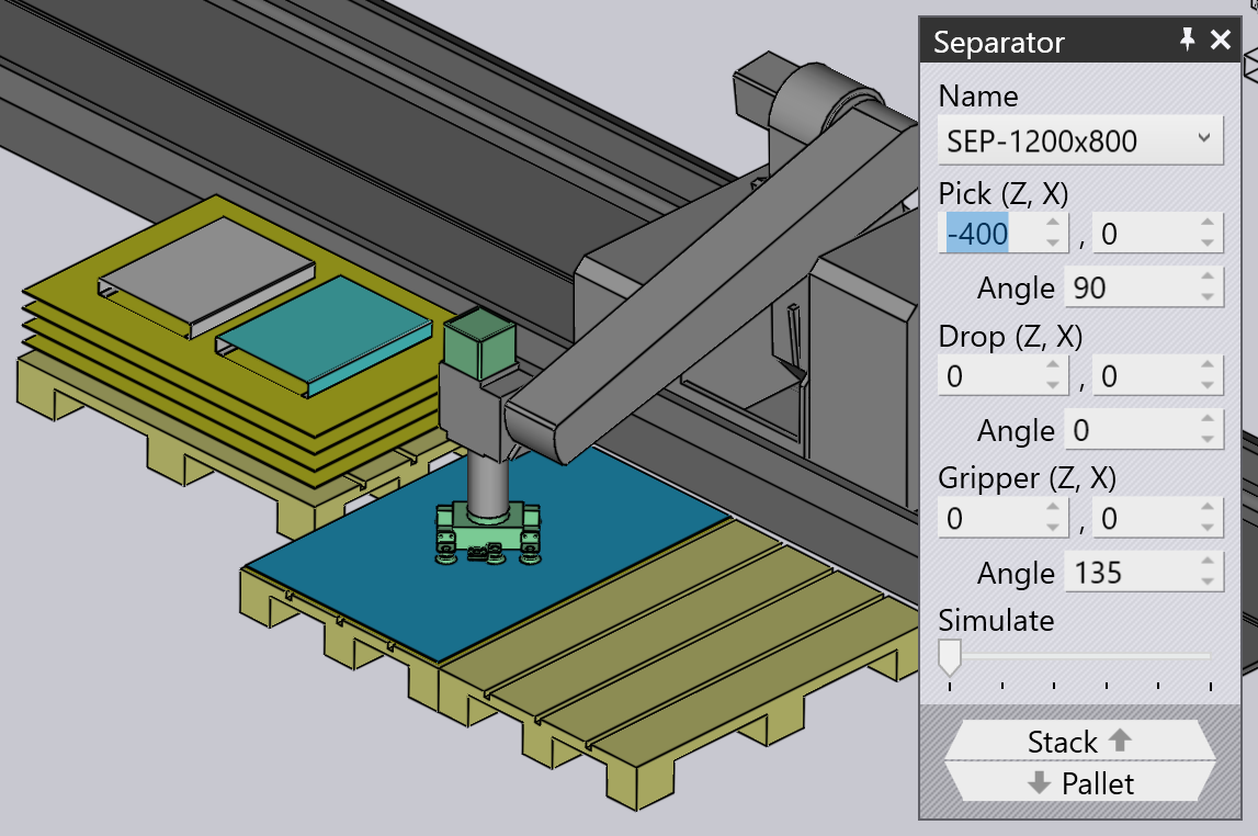 Separator Sheet Panel