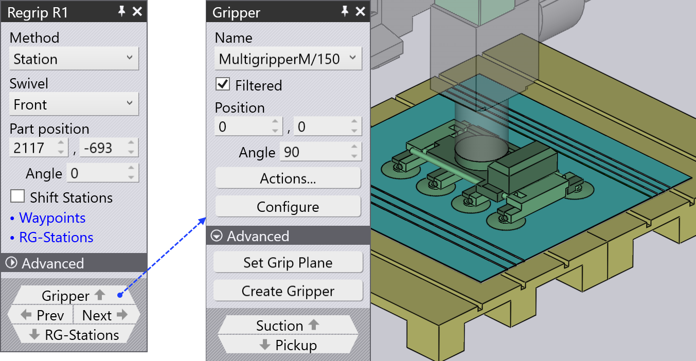 Edit gripper position