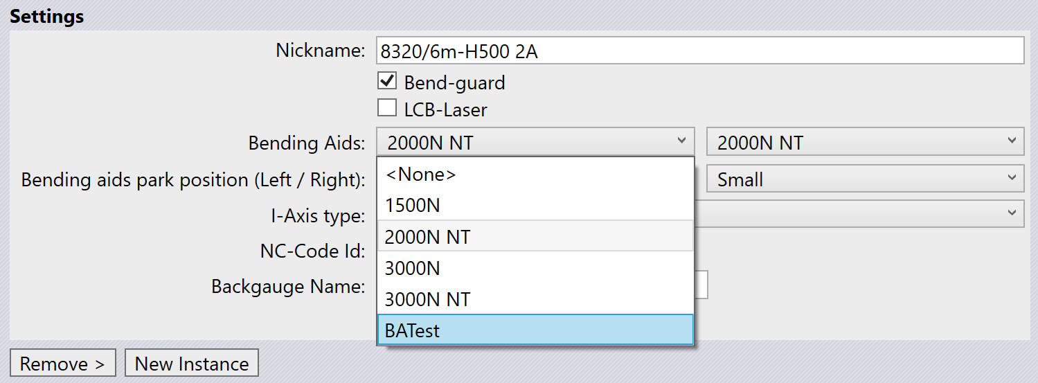 Importing Custom Bending Aids