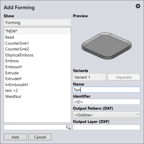 Add form