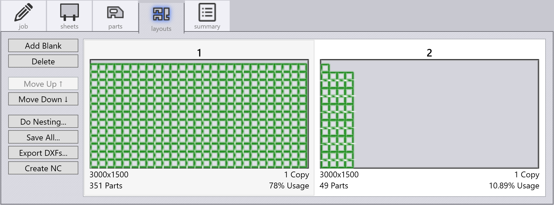 Nesting without TwinLine