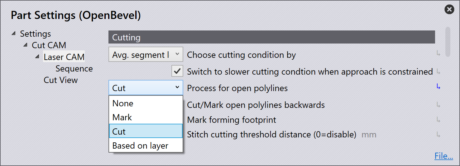 Cut Open Polylines