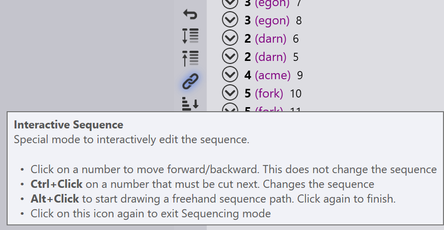 Interactive sequence