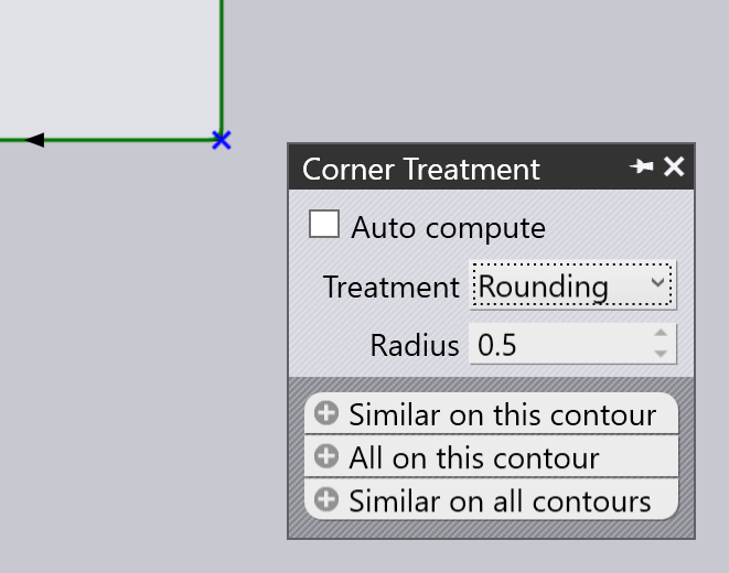 Corner Treatment