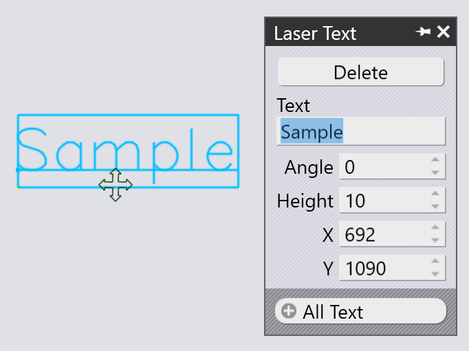Laser Text