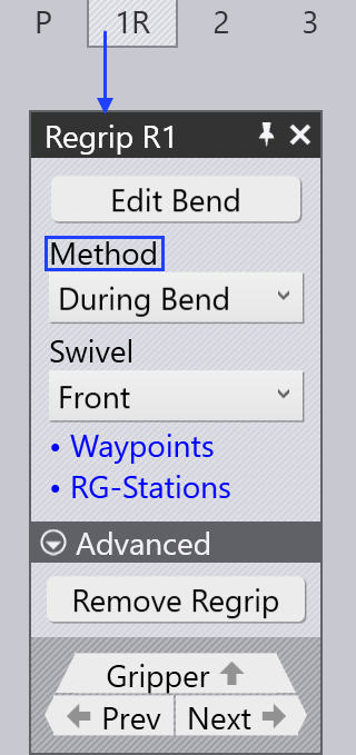 Regrip panel