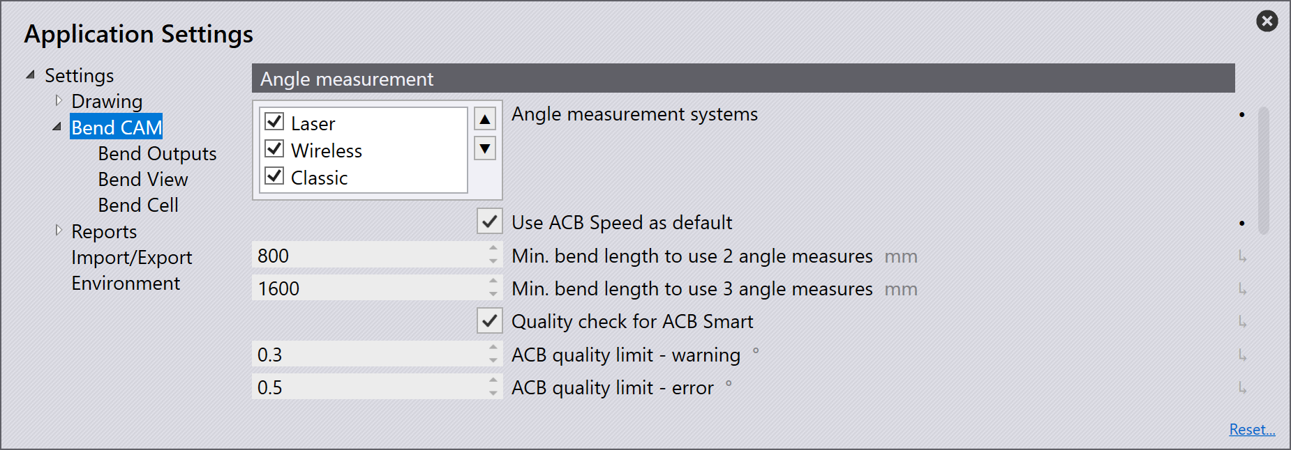 Angle measurement