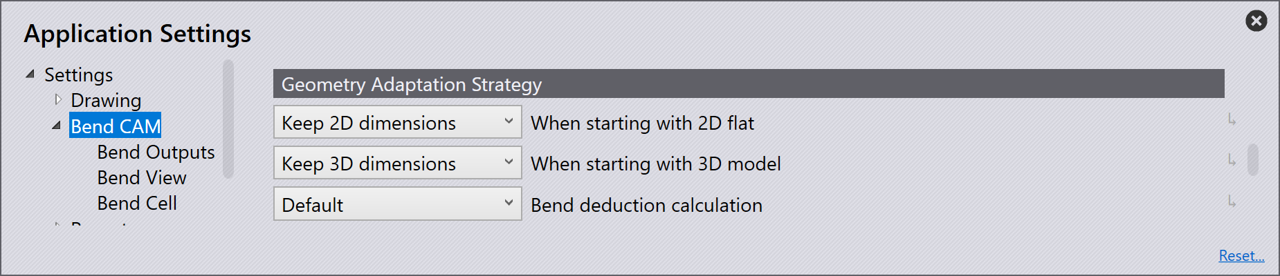 Geometry Adaptation Strategy