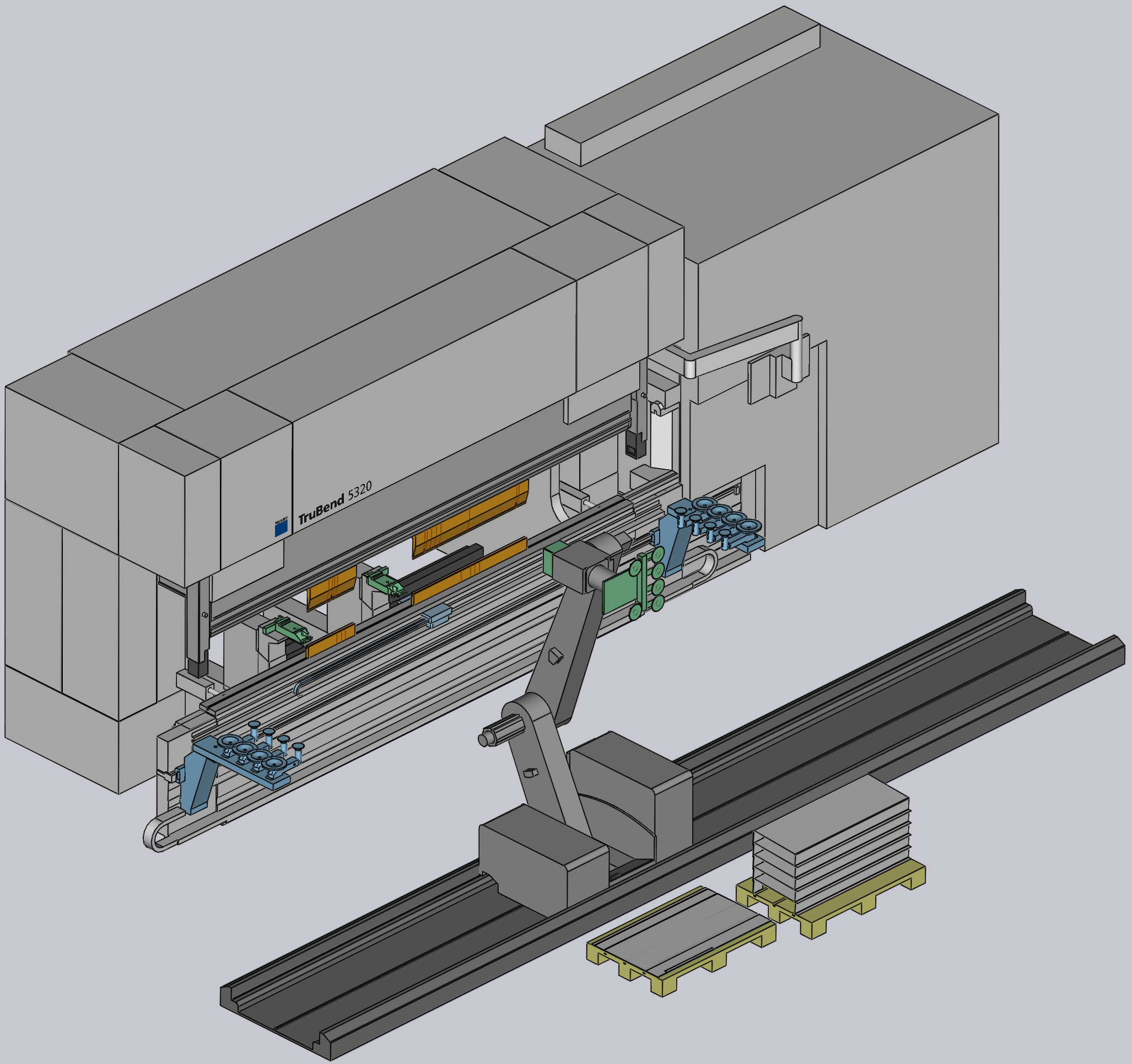 Machine setup view