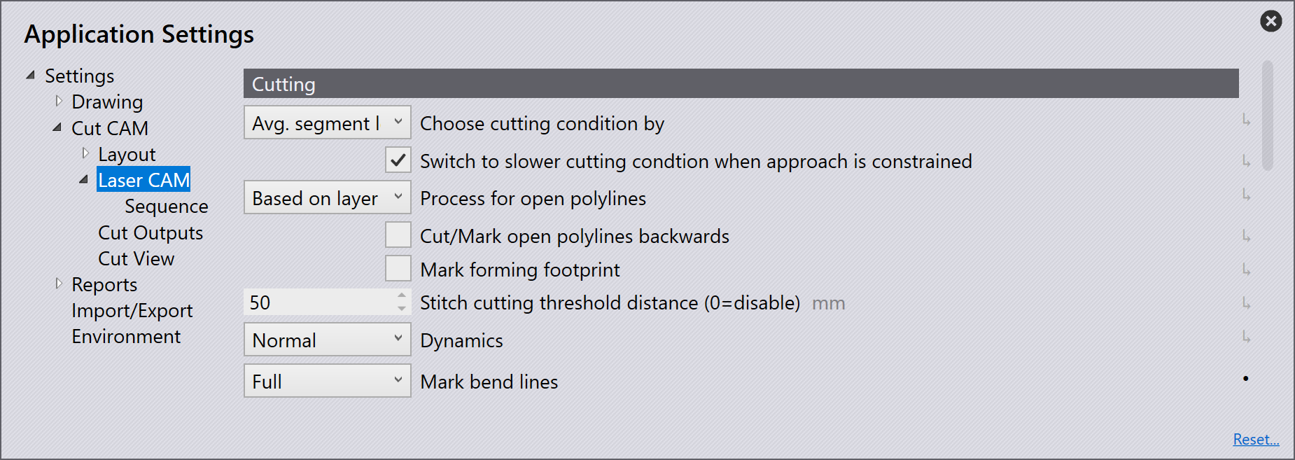 Cutting