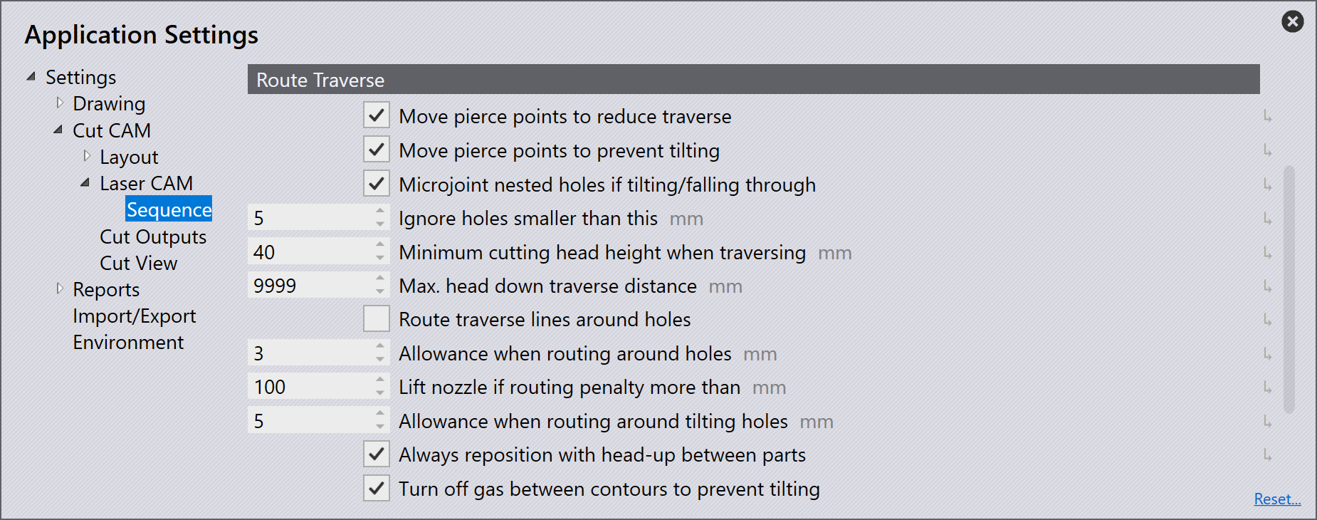 Route traverse